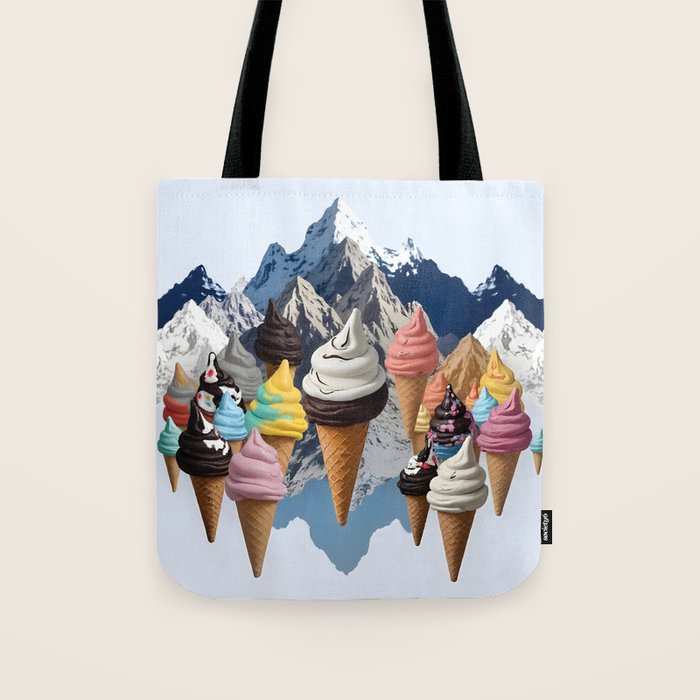 Ice cream Mountains Tote Bag Gallery Image 1