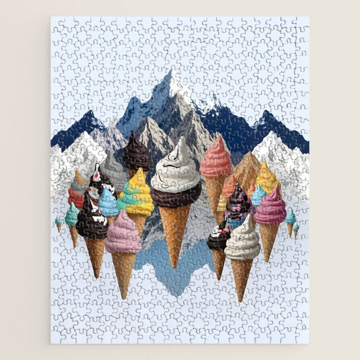 Ice cream Mountains Jigsaw Puzzle Gallery Image 1