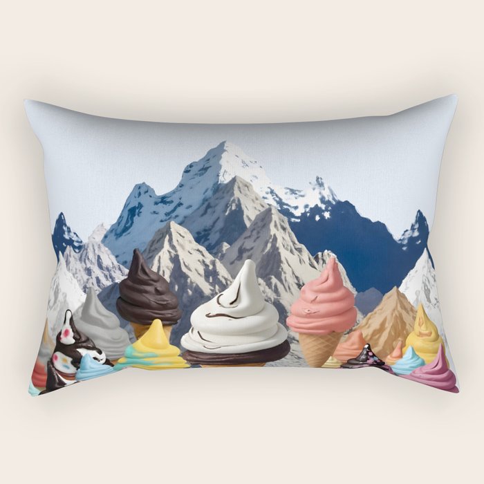 Ice cream Mountains Rectangular Pillow Gallery Image 2