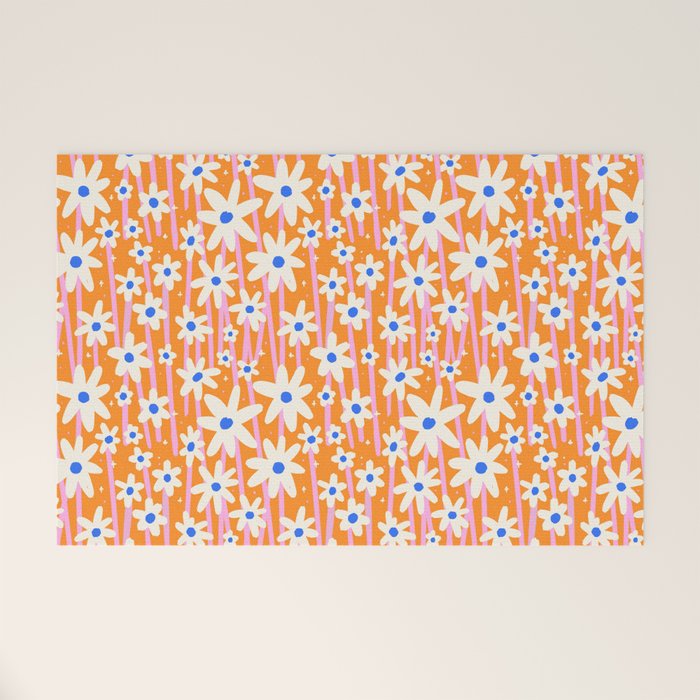 Daisies In Bloom Welcome Mat Gallery Image 1