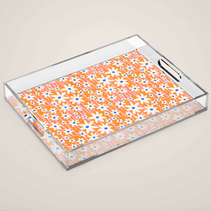 Daisies In Bloom Acrylic Tray Gallery Image 1
