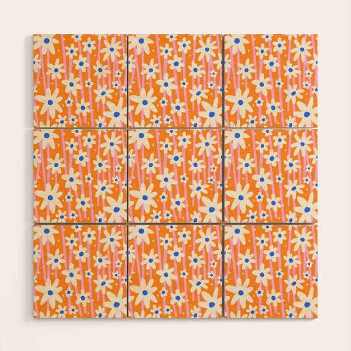 Daisies In Bloom Wood Wall Art Gallery Image 1