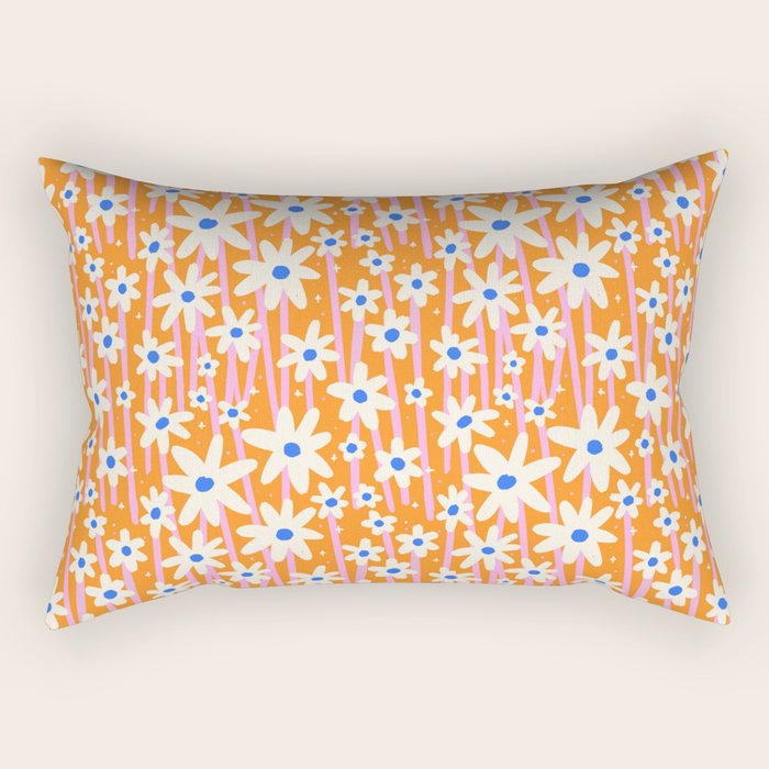 Daisies In Bloom Rectangular Pillow Gallery Image 1
