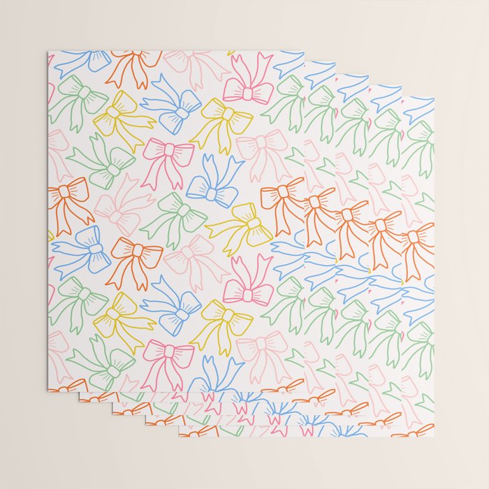 Cheery Bow Lines Wrapping Paper Gallery Image 3