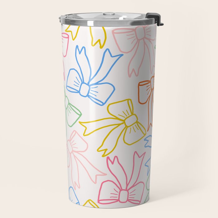Cheery Bow Lines Travel Mug Gallery Image 2