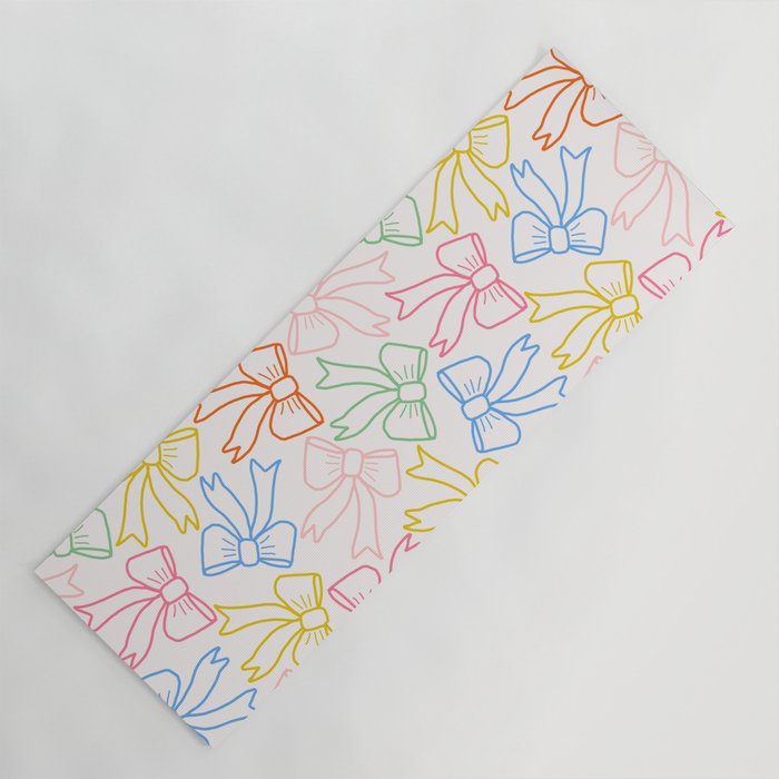 Cheery Bow Lines Yoga Mat Gallery Image 1