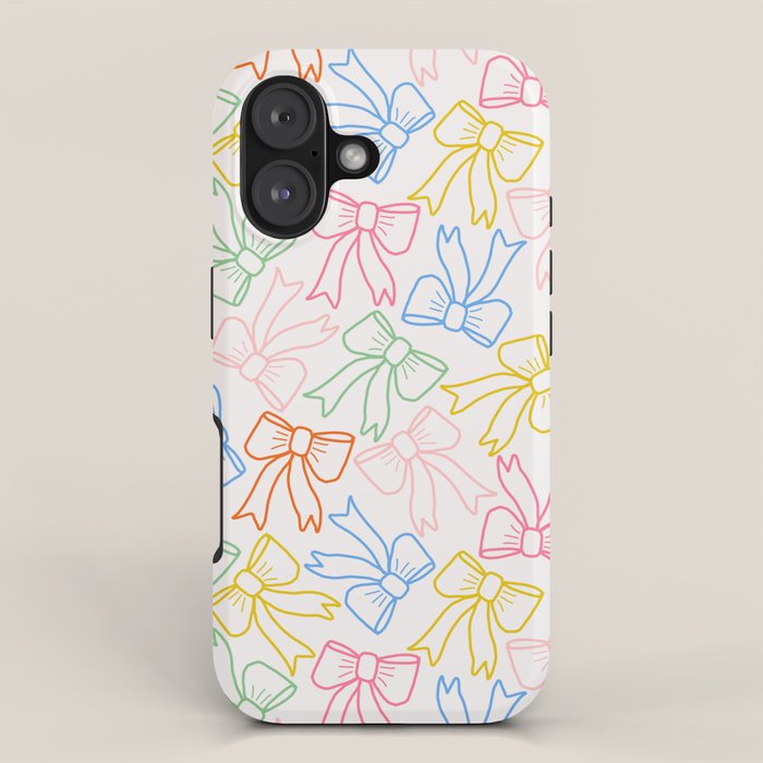 Cheery Bow Lines iPhone Case Gallery Image 1