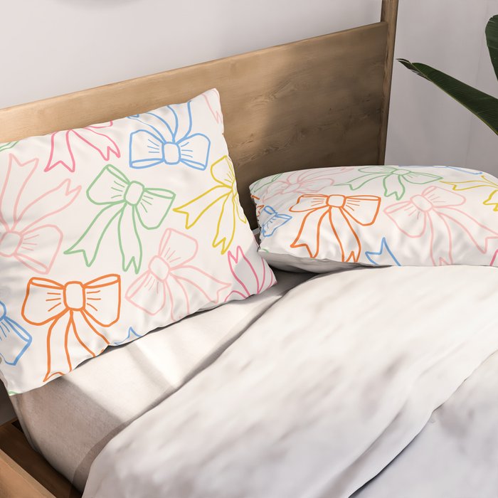 Cheery Bow Lines Pillow Sham Gallery Image 2