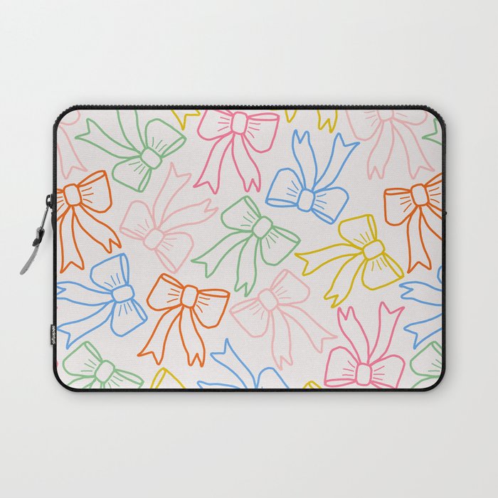 Cheery Bow Lines Laptop Sleeve Gallery Image 1