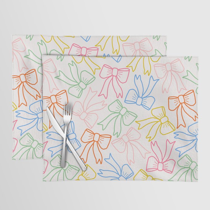 Cheery Bow Lines Placemat Gallery Image 1