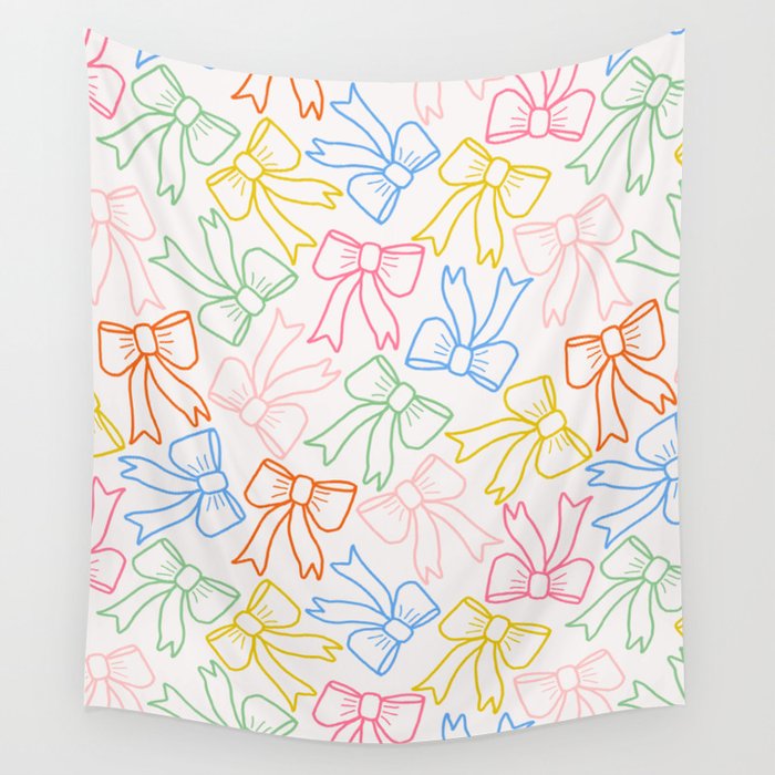 Cheery Bow Lines Wall Tapestry Gallery Image 4