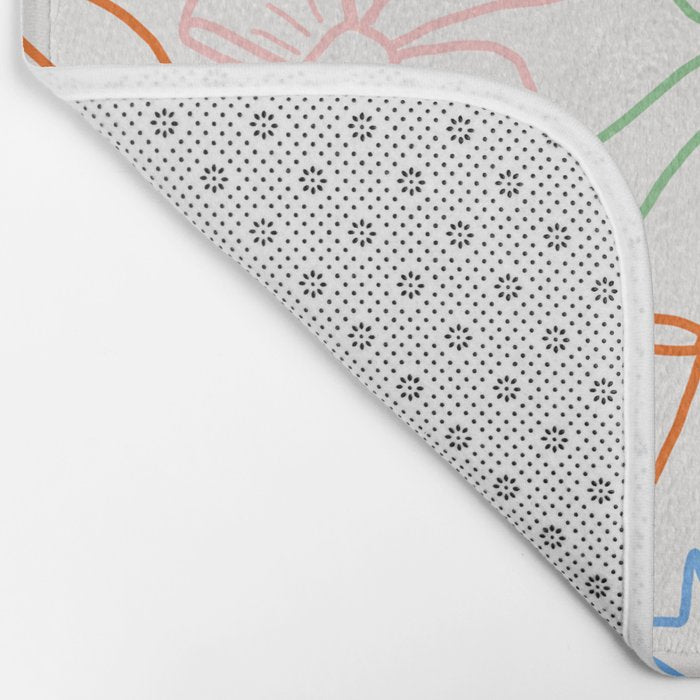 Cheery Bow Lines Bath Mat Gallery Image 2