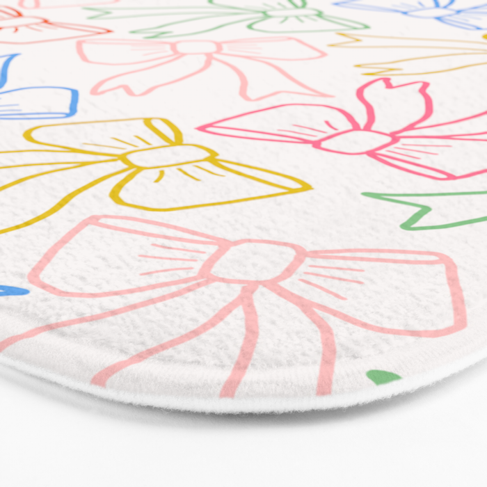 Cheery Bow Lines Bath Mat Gallery Image 3