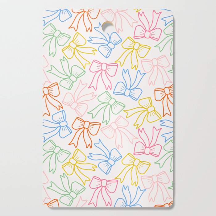 Cheery Bow Lines Cutting Board Gallery Image 1