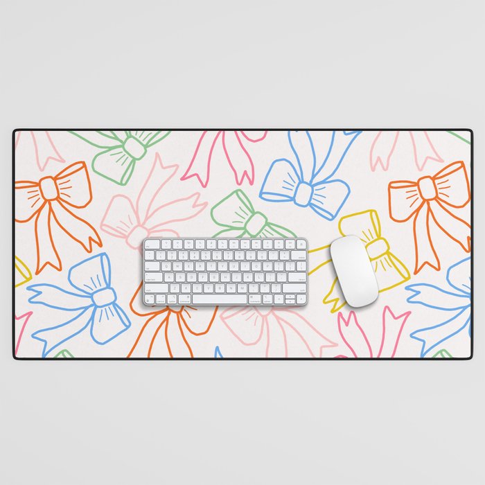 Cheery Bow Lines Desk Mat Gallery Image 1