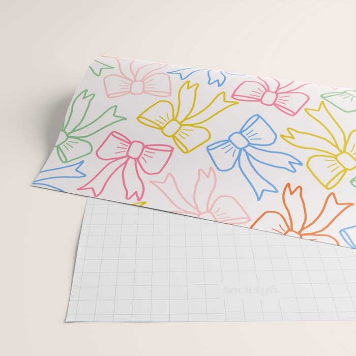 Cheery Bow Lines Wrapping Paper Gallery Image 2