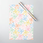 Cheery Bow Lines Wrapping Paper Gallery Image 1