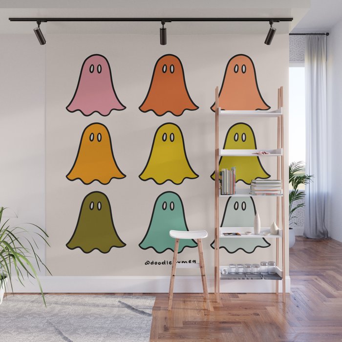 Rainbow Ghosts Wall Mural Gallery Image 1