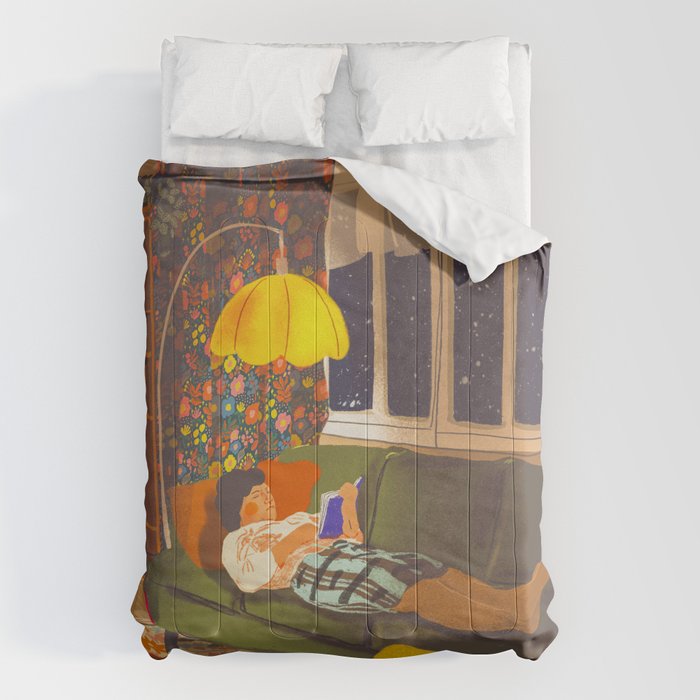 Evening book reader Comforter Gallery Image 6