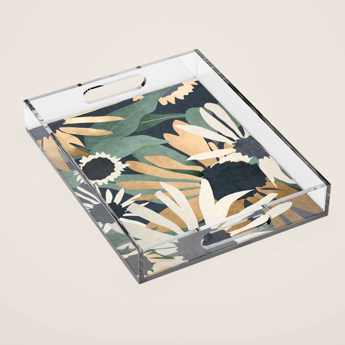 Flowers 10 Acrylic Tray Gallery Image 1