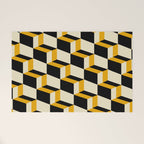 Cuboid Geometric Abstract Shapes Pattern XXIII Welcome Mat Gallery Image 1