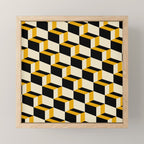 Cuboid Geometric Abstract Shapes Pattern XXIII Mini Art Print Gallery Image 1