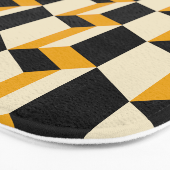 Cuboid Geometric Abstract Shapes Pattern XXIII Bath Mat Gallery Image 3