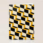 Cuboid Geometric Abstract Shapes Pattern XXIII Stationery Card Gallery Image 2