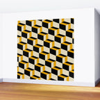 Cuboid Geometric Abstract Shapes Pattern XXIII Wall Mural Gallery Image 2