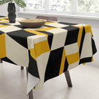 Cuboid Geometric Abstract Shapes Pattern XXIII Tablecloth Gallery Image 3