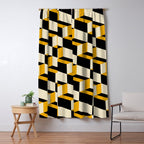 Cuboid Geometric Abstract Shapes Pattern XXIII Window Curtain Gallery Image 5