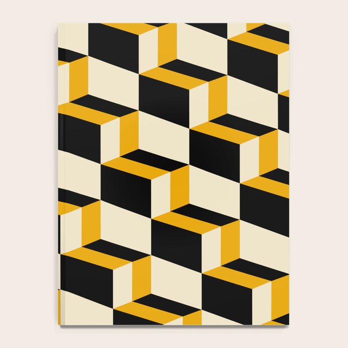 Cuboid Geometric Abstract Shapes Pattern XXIII Notebook Gallery Image 4