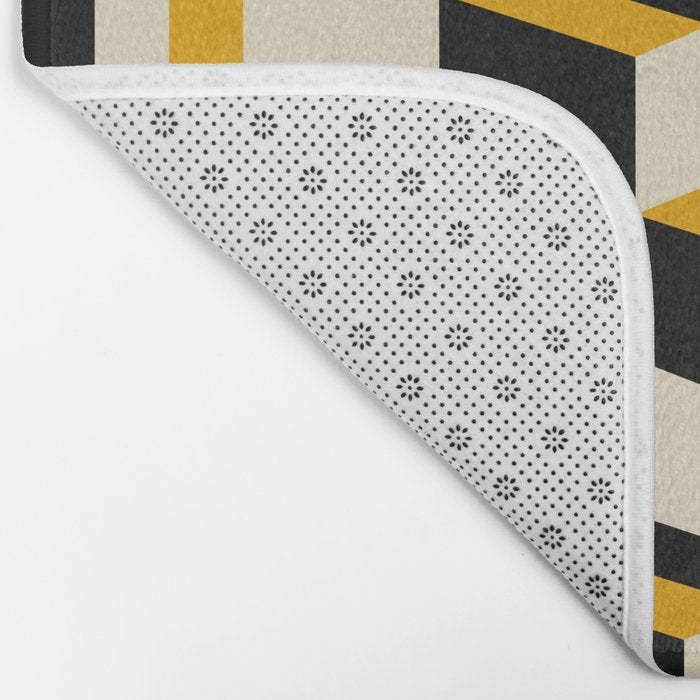 Cuboid Geometric Abstract Shapes Pattern XXIII Bath Mat Gallery Image 2