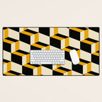 Cuboid Geometric Abstract Shapes Pattern XXIII Desk Mat Gallery Image 1