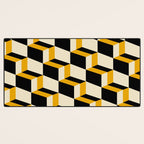 Cuboid Geometric Abstract Shapes Pattern XXIII Desk Mat Gallery Image 3