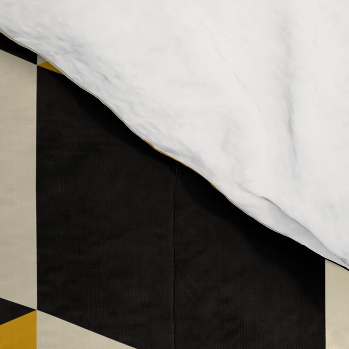 Cuboid Geometric Abstract Shapes Pattern XXIII Comforter Gallery Image 4