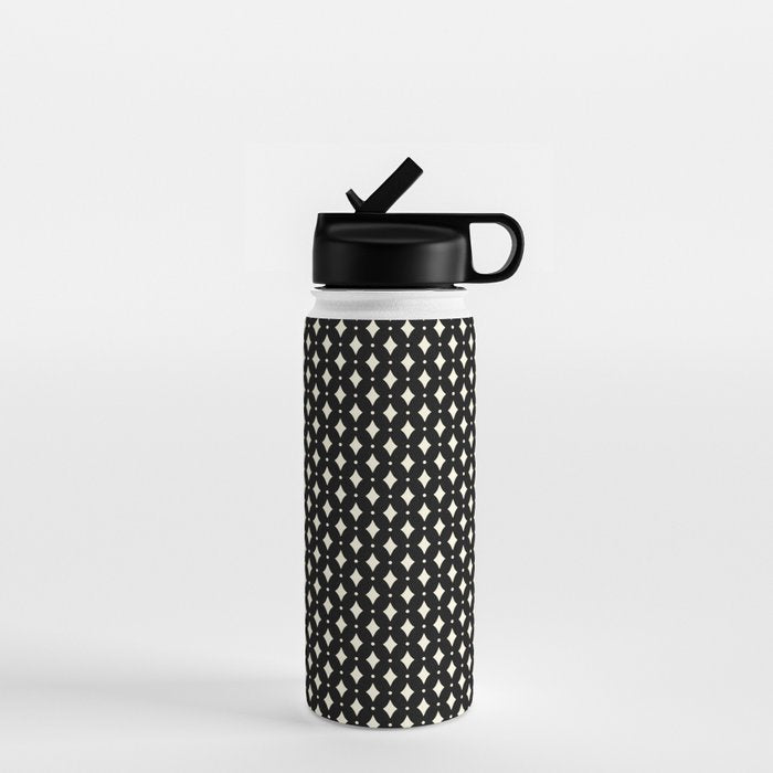 Vintage Stars IX Black and White Water Bottle Gallery Image 1