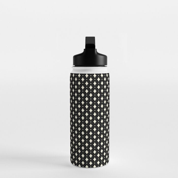 Vintage Stars IX Black and White Water Bottle Gallery Image 3