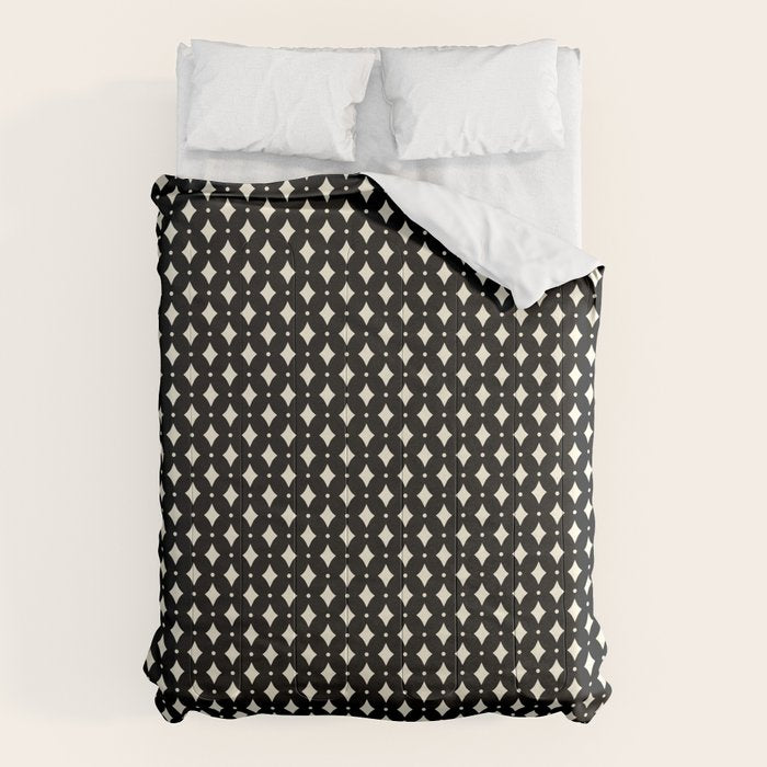 Vintage Stars IX Black and White Comforter Gallery Image 1
