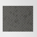 Vintage Stars IX Black and White Throw Blanket Gallery Image 2