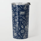 Pirate Play - Blue Travel Mug Gallery Image 2