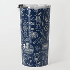 Pirate Play - Blue Travel Mug Gallery Image 3