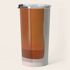 Navy Rust Gray Modern Abstract Travel Mug Gallery Image 3
