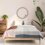 Navy Rust Gray Modern Abstract Comforter Gallery Image 3