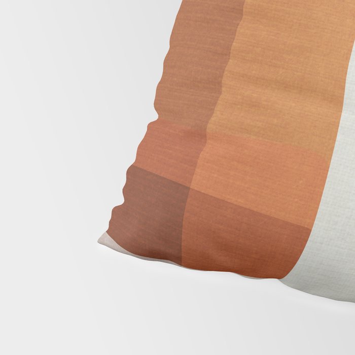 Navy Rust Gray Modern Abstract Pillow Sham Gallery Image 4