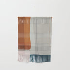 Navy Rust Gray Modern Abstract Wall Hanging Gallery Image 1