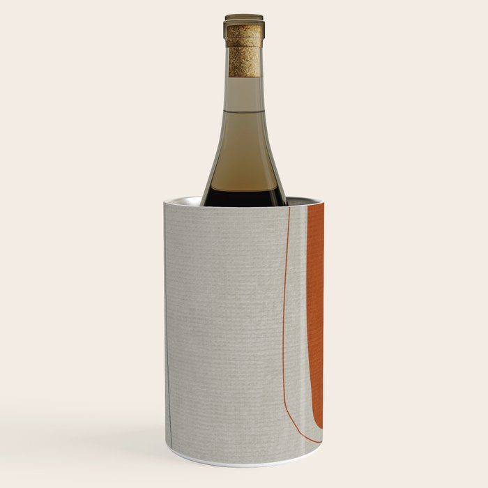 Navy Rust Gray Modern Abstract Wine Chiller Gallery Image 3