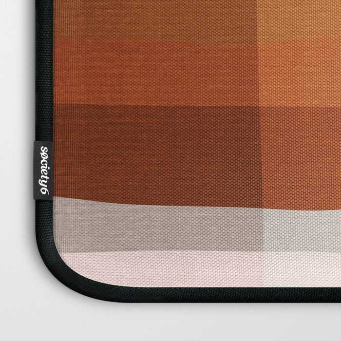 Navy Rust Gray Modern Abstract Laptop Sleeve Gallery Image 3