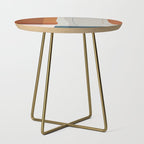 Navy Rust Gray Modern Abstract Side Table Gallery Image 1