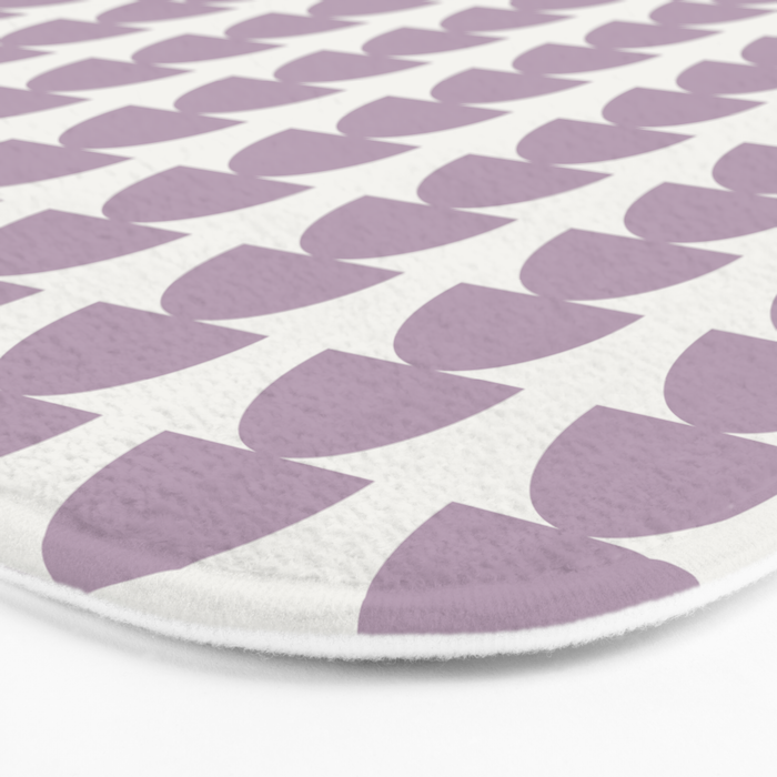 Maude Pattern - Lilac Purple Bath Mat Gallery Image 3